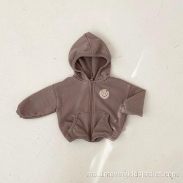 Jaket Kasual Western Smiley Fashionable Bayi